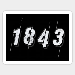 1843 gift Sticker